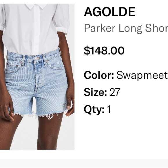 Agolde Parker Long Shorts
